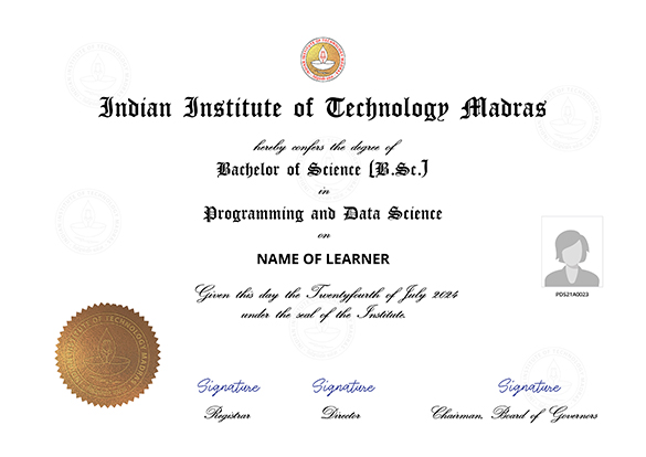 BSc Degree Certificate