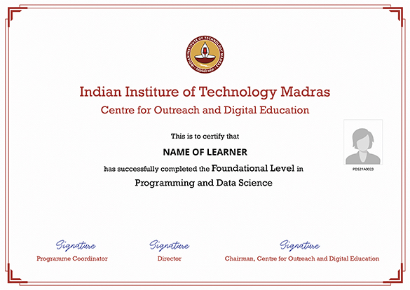 Foundation Certificate