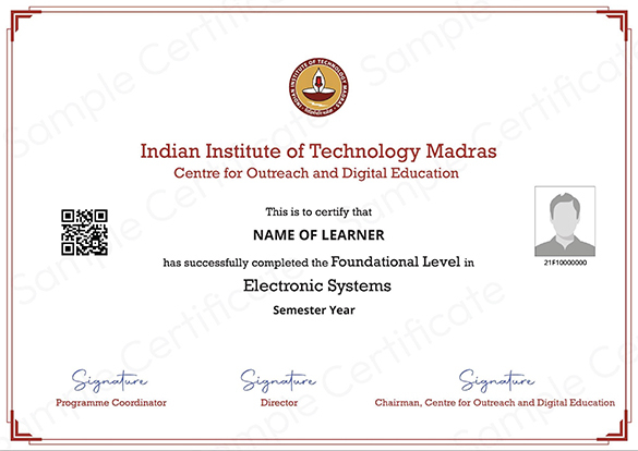 Foundational Certificate in Electronic Systems