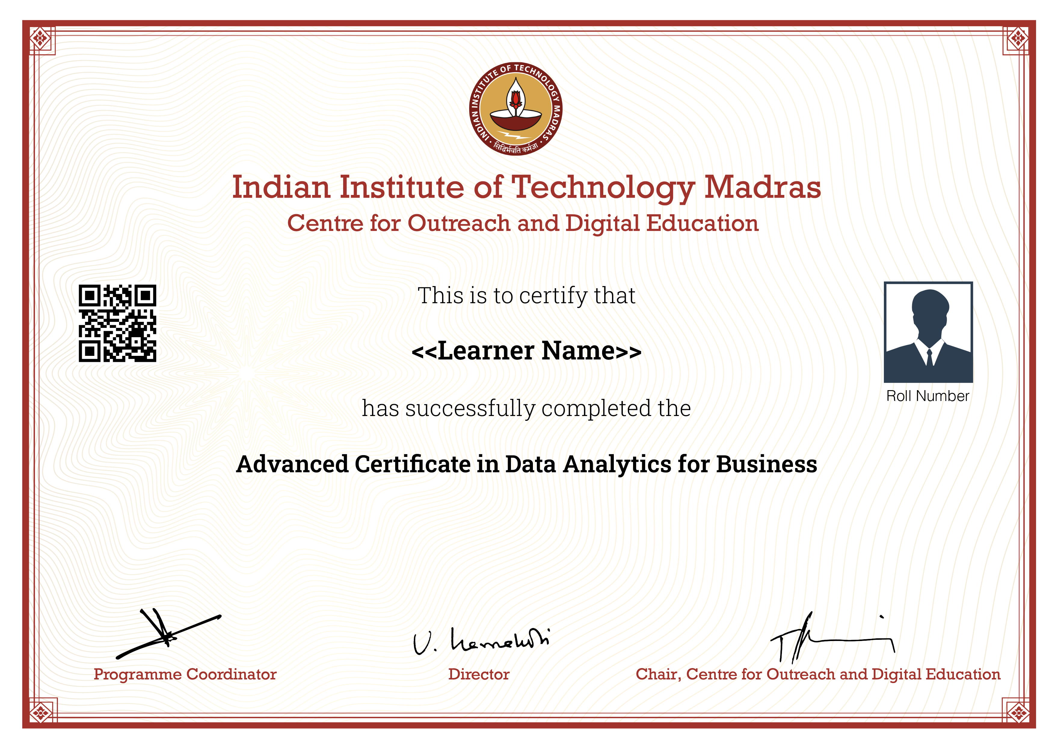 Advanced Certificate