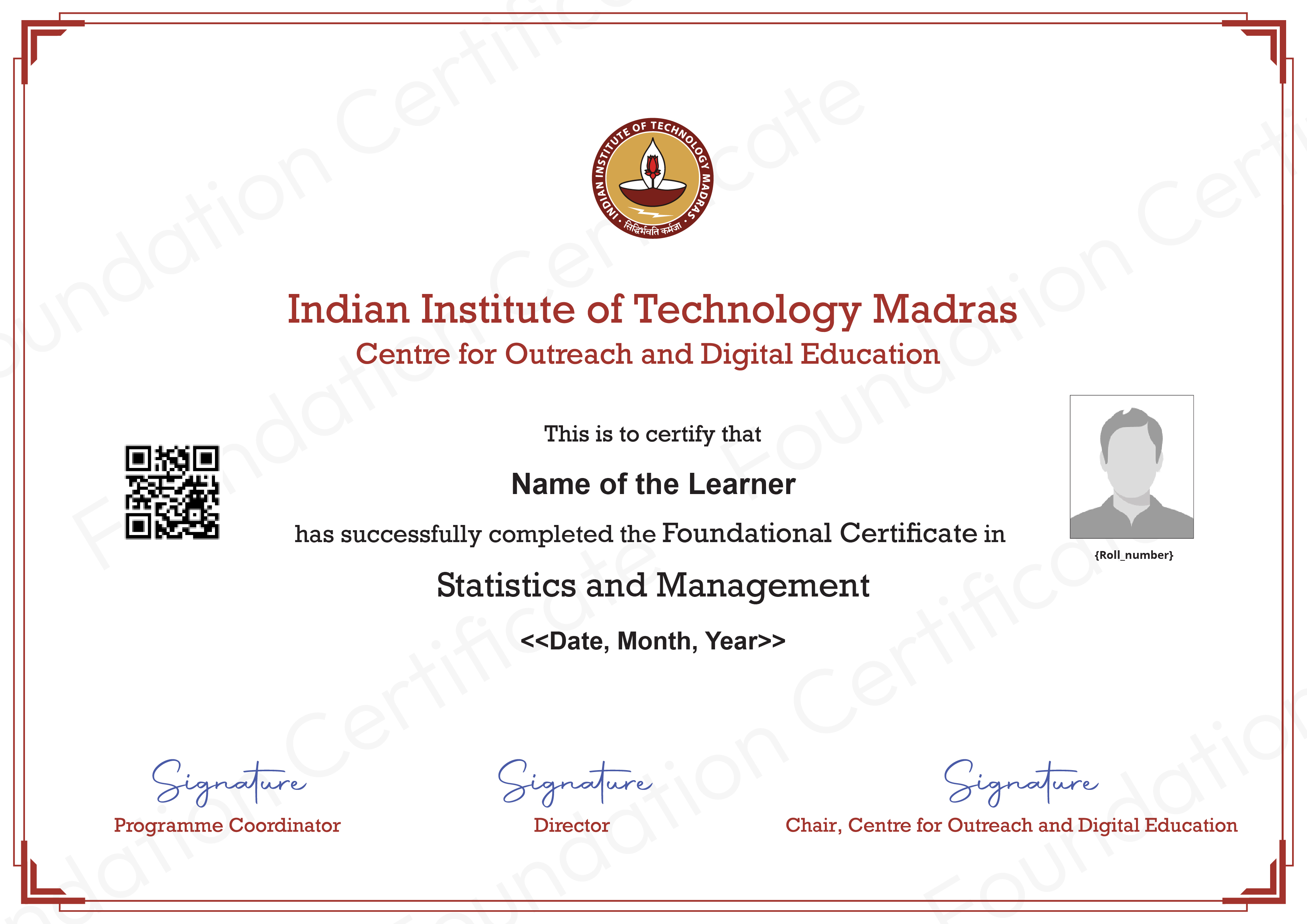 Foundation Certificate